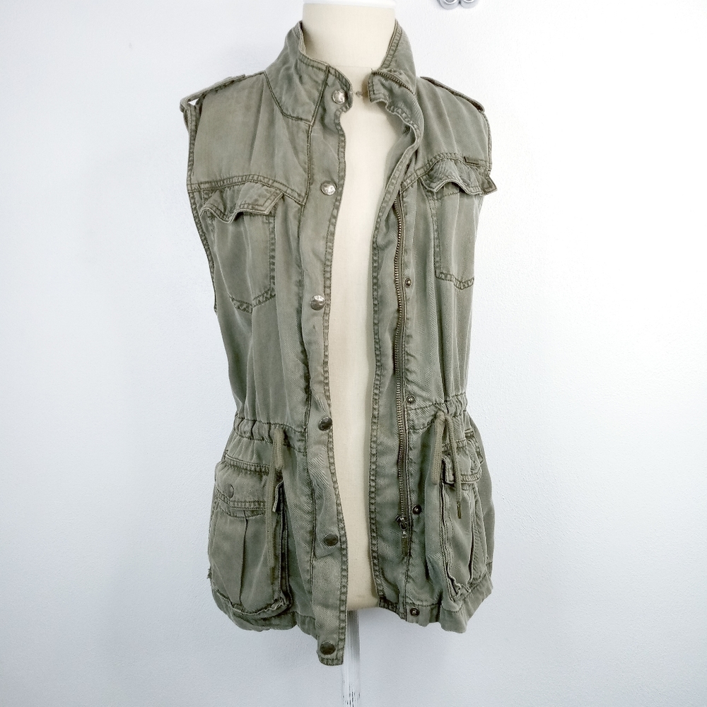 Max Jeans Olive Utility Jacket